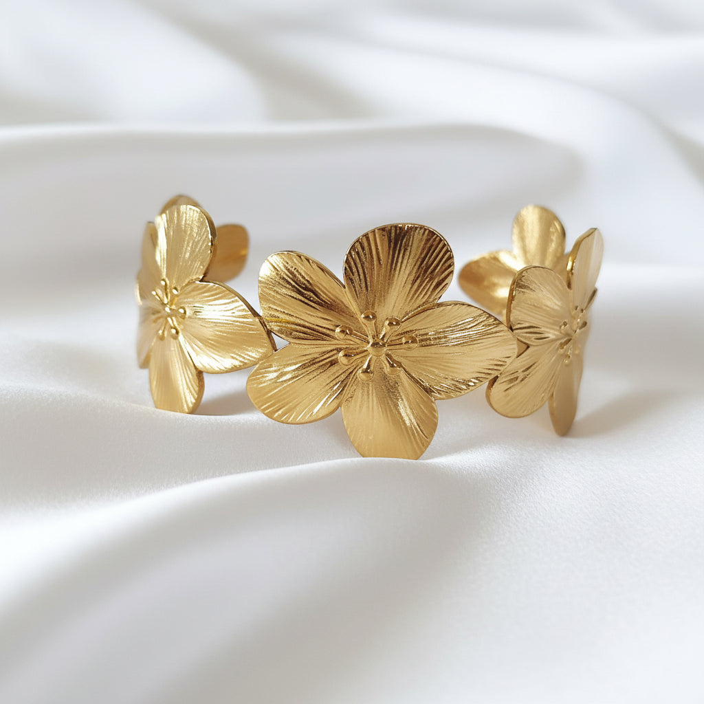 Bracelet manchette FLORA