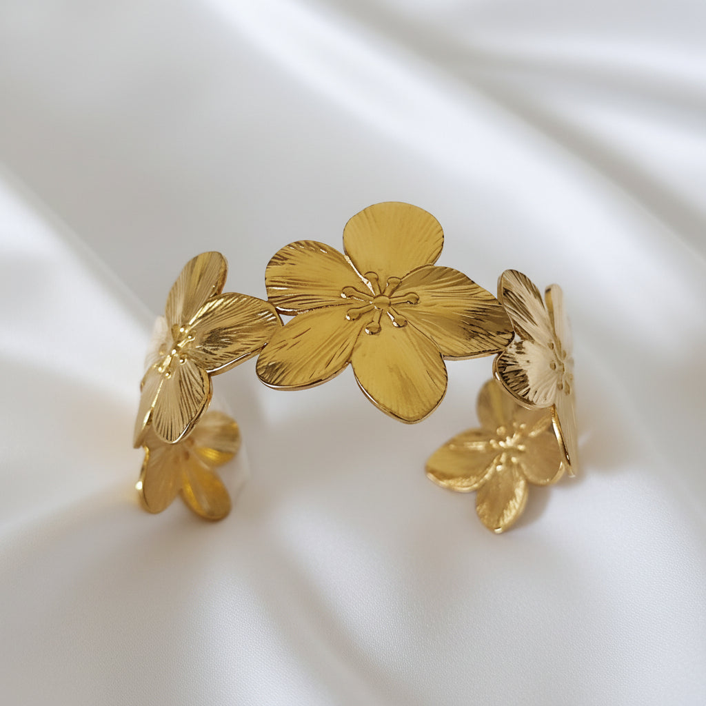 Bracelet manchette FLORA