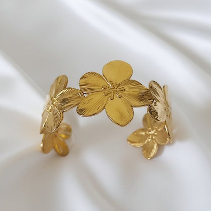 Bracelet manchette FLORA